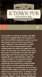 Mobile Screenshot of ktownpub.com